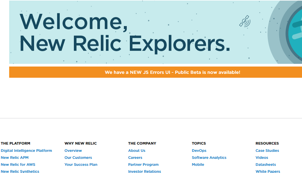 new relic explorers hub