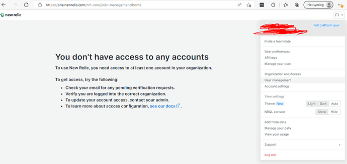 Error In Completing Signup New Relic Accounts New Relic Explorers Hub